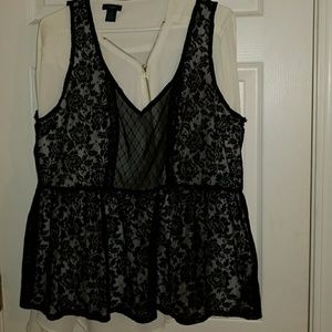 Sheer torrid tank top